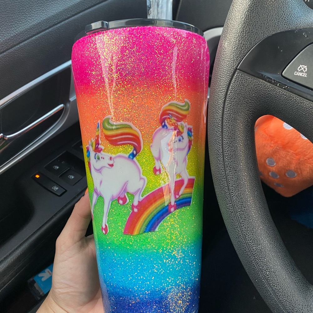 Lisa Frank Steel Tumbler